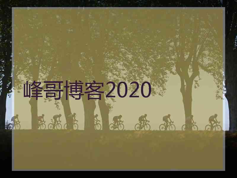 峰哥博客2020