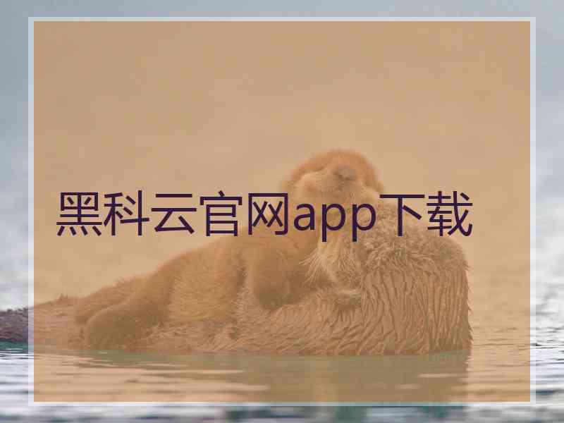 黑科云官网app下载