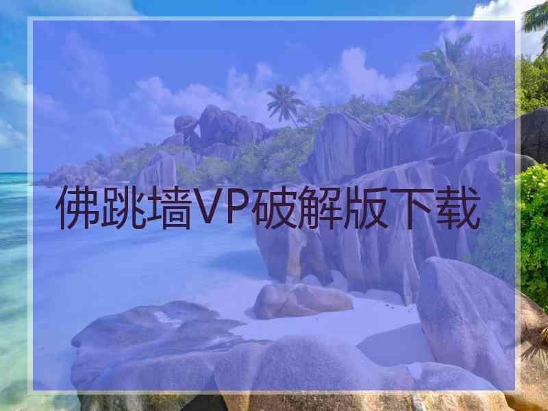 佛跳墙VP破解版下载