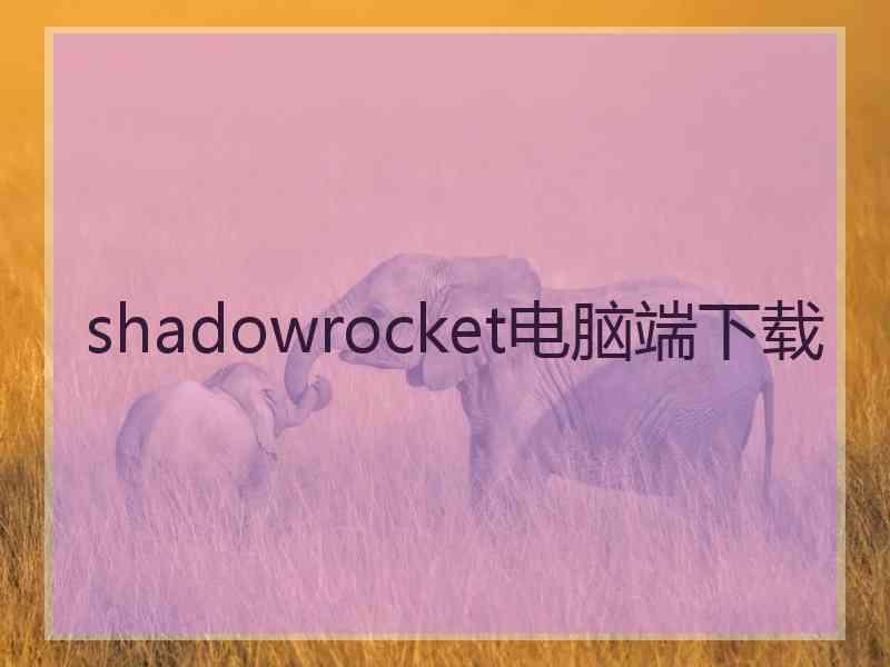 shadowrocket电脑端下载