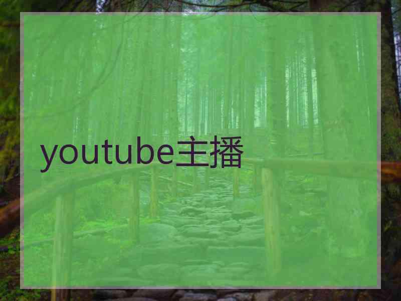 youtube主播