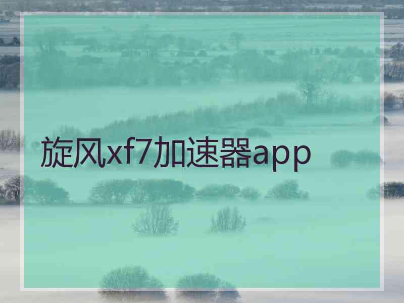 旋风xf7加速器app