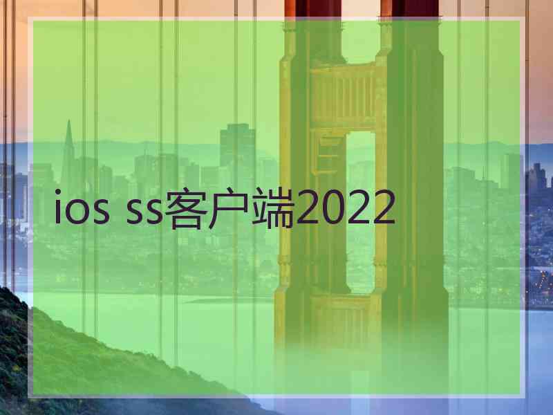 ios ss客户端2022