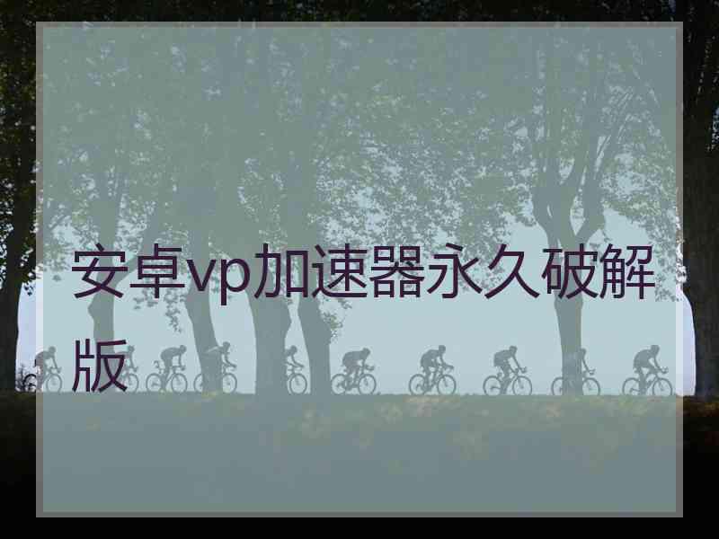 安卓vp加速器永久破解版