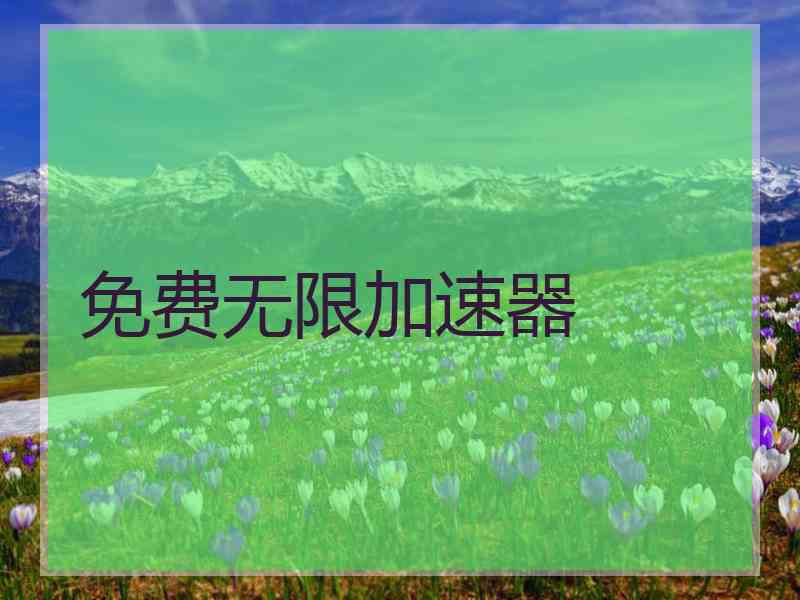 免费无限加速器