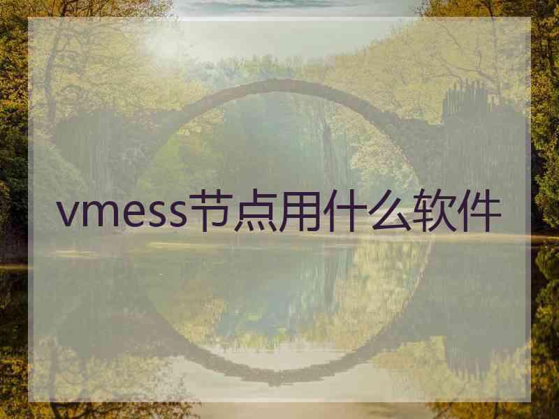 vmess节点用什么软件