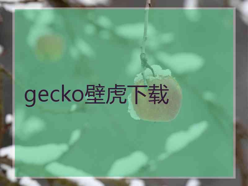 gecko壁虎下载