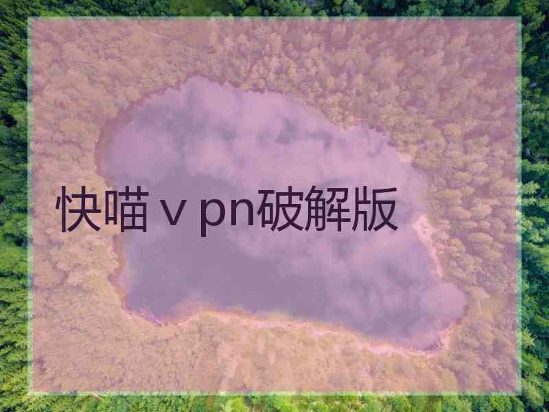 快喵ⅴpn破解版