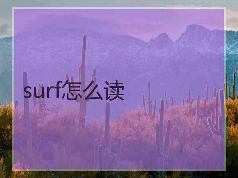 surf怎么读