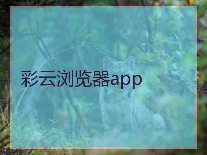 彩云浏览器app