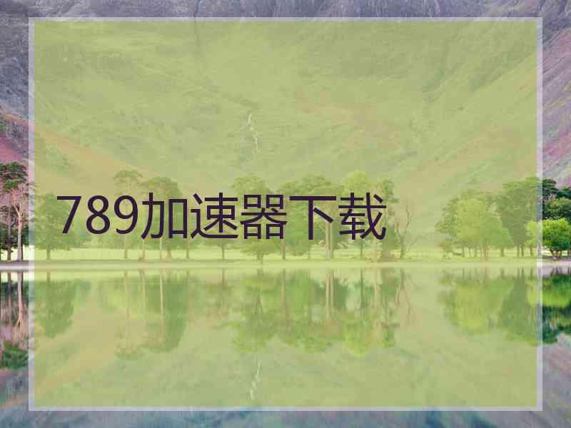 789加速器下载