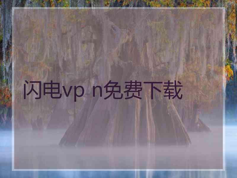 闪电vp n免费下载