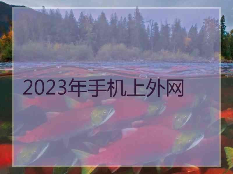 2023年手机上外网