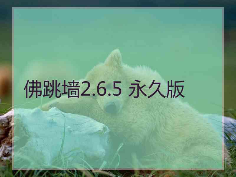 佛跳墙2.6.5 永久版