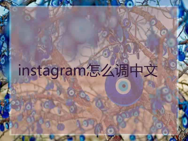instagram怎么调中文