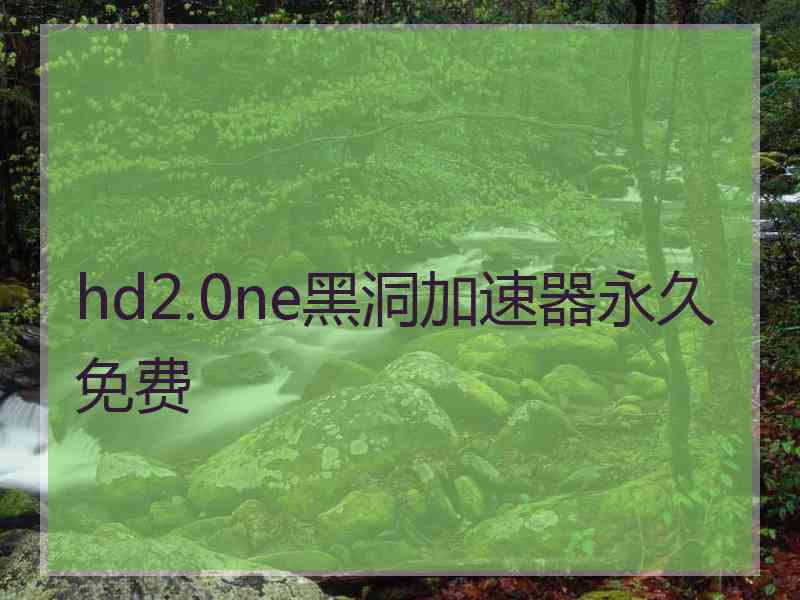 hd2.0ne黑洞加速器永久免费