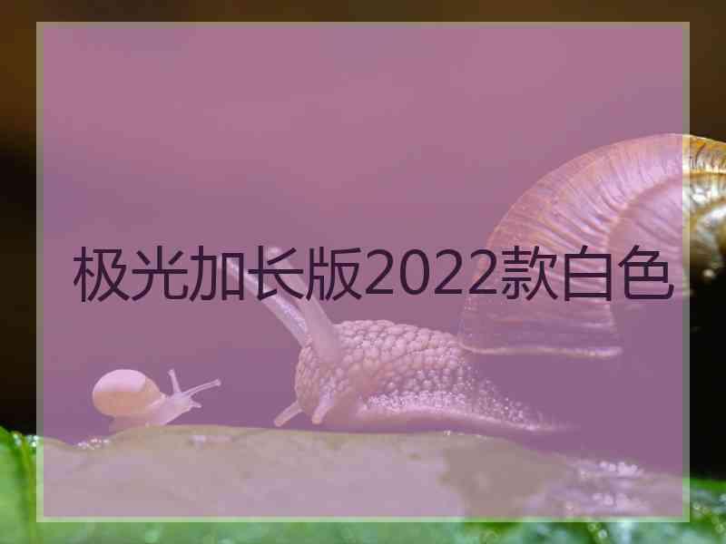 极光加长版2022款白色