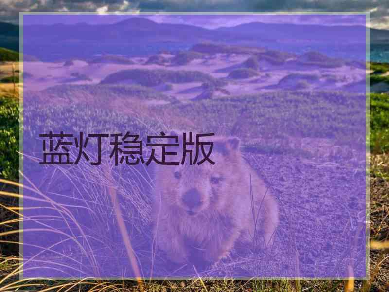 蓝灯稳定版