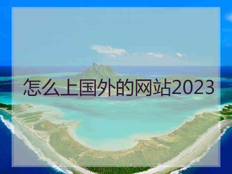 怎么上国外的网站2023