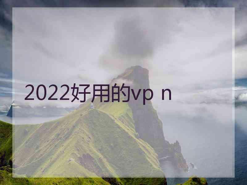 2022好用的vp n