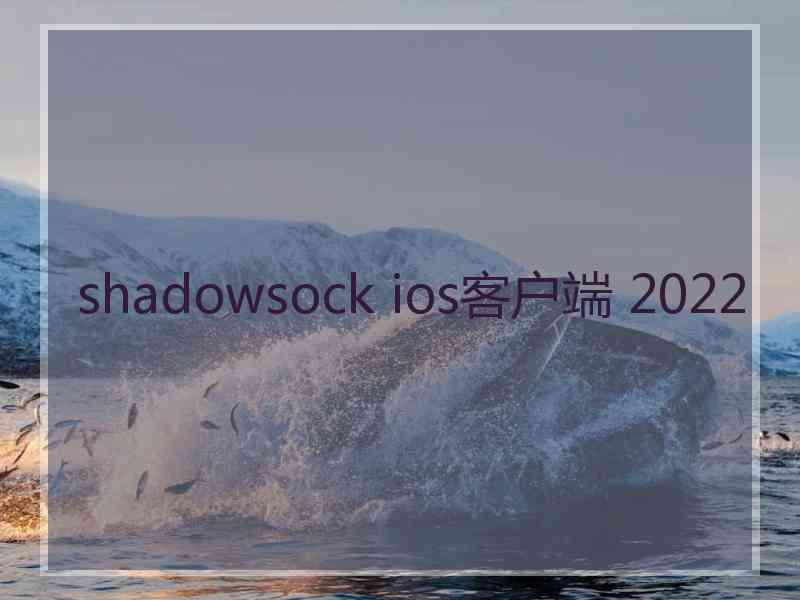 shadowsock ios客户端 2022
