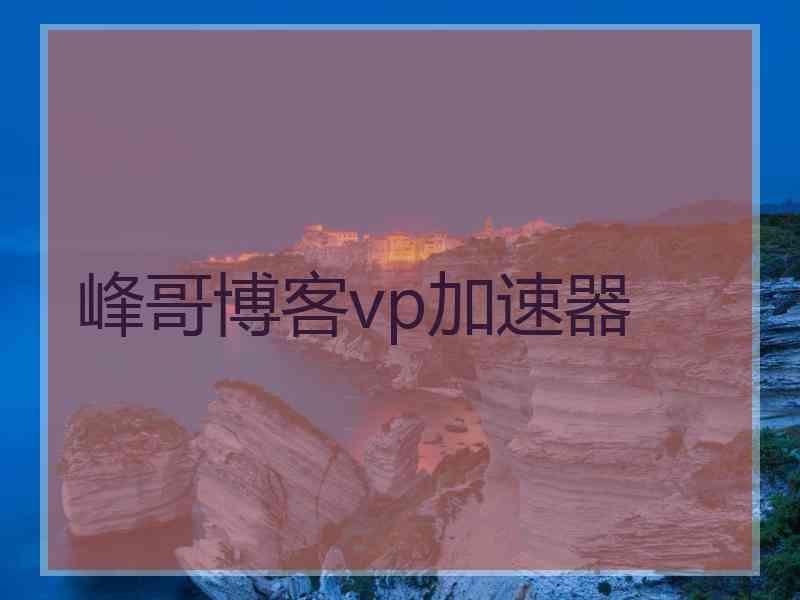 峰哥博客vp加速器