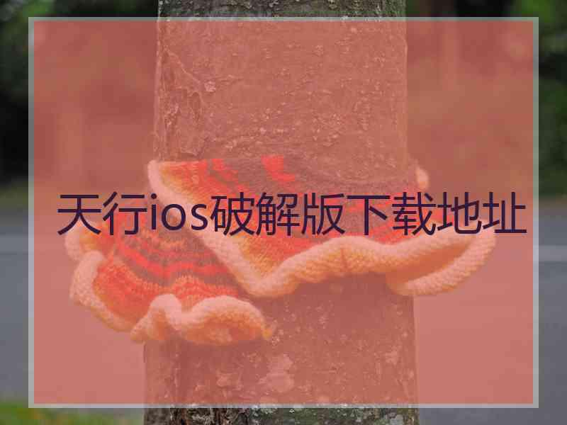 天行ios破解版下载地址