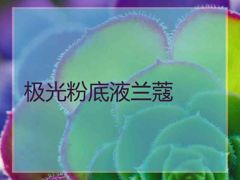 极光粉底液兰蔻