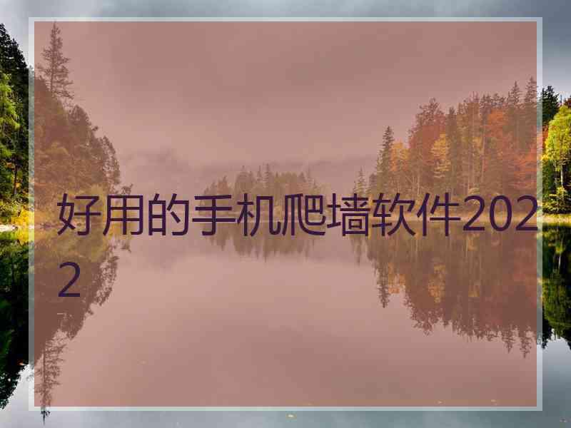 好用的手机爬墙软件2022