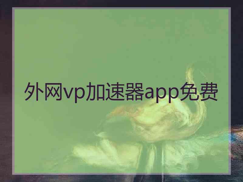 外网vp加速器app免费