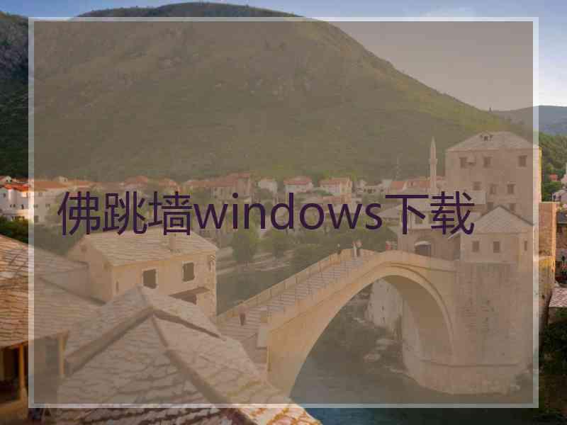 佛跳墙windows下载