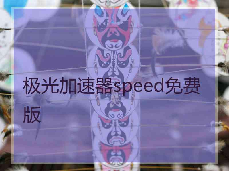 极光加速器speed免费版