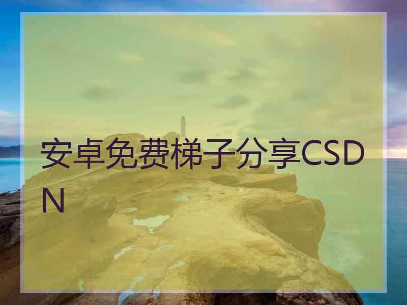 安卓免费梯子分享CSDN