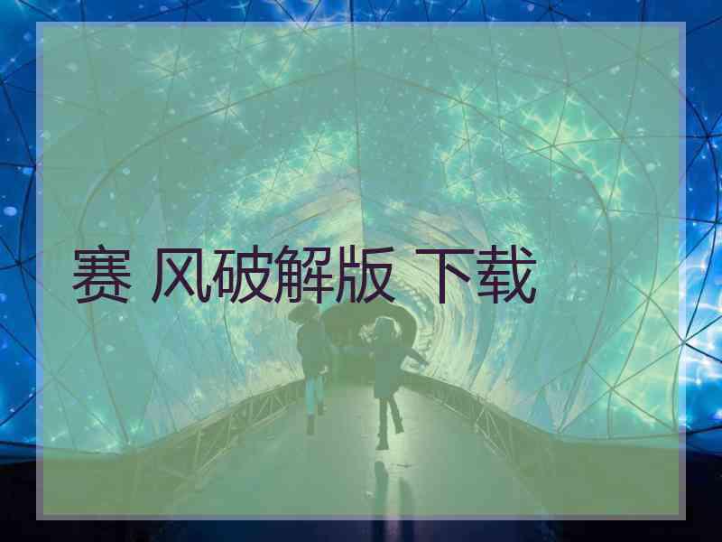 赛 风破解版 下载